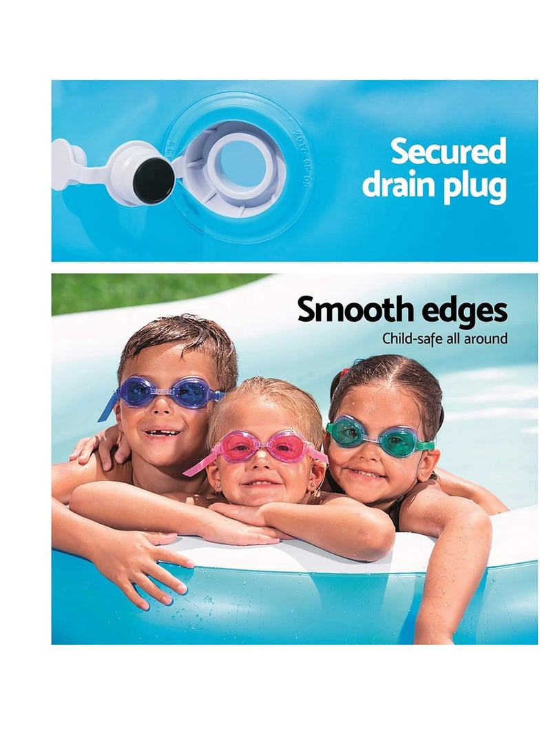 بست واي حمام السباحة العائلي بيج لاجون، 8'7 بوصة × 62 بوصة × 18 بوصة/2.62 م × 1.57 م × 46 سم - Image 5