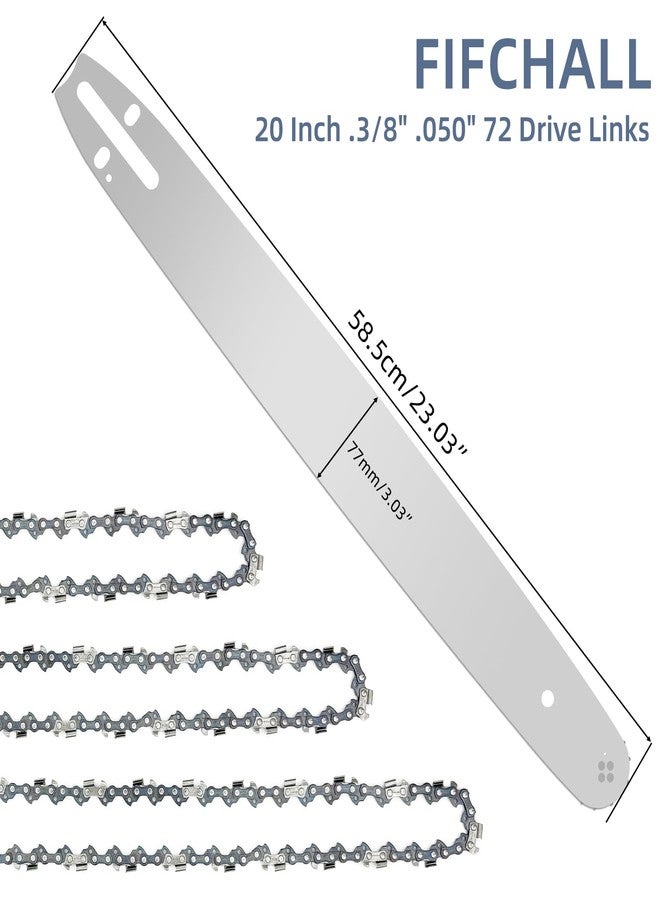 Fifchall 20 Inch Chainsaw Chain 72dl Bar 3+1 - Image 3