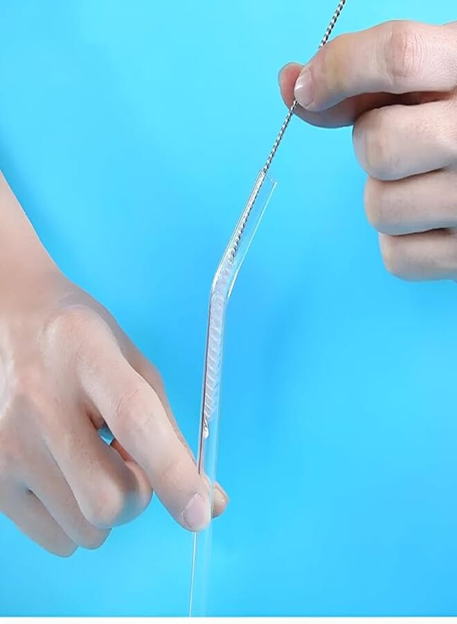 The Perfect Cleaning Tool Set Ten Parts Including Black Tube Brushes and Straw Brush for Precision Cleaning Corners of Teapot, Glass and Beer Straw.