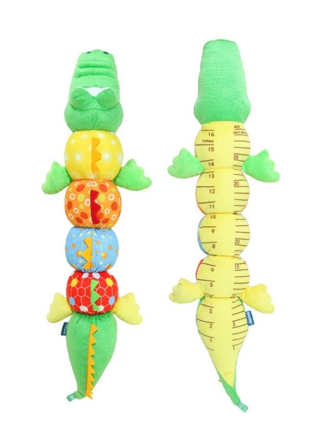 Baby Toys Musical Crocodilian Infant Toys Stuffed Animal Toys with Ruler Design and Ring Bell for Boys Girls 0-12 Months  - Image 2