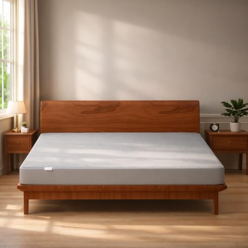 MY ARMOR Waterproof Mattress Protector King Size, 78x72, 6.5x6 feet, Double Bed Protector Sheet Cover, Breathable and Hypoallergenic Ultra Soft Fitted Terry Cotton Feel Fabric, Elastic Skirting, Grey - Image 2