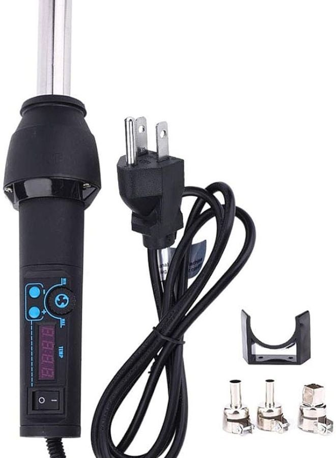 مسدس الهواء الساخن الرقمي قابل لضبط درجة الحرارة بقوة 600 واط أداة حرارة محمولة للحام وإصلاح الإلكترونيات - Image 3