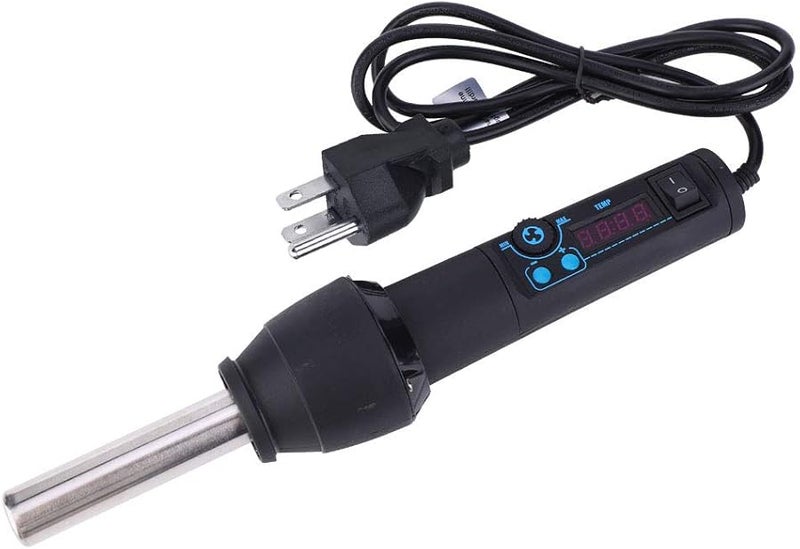 مسدس الهواء الساخن الرقمي قابل لضبط درجة الحرارة بقوة 600 واط أداة حرارة محمولة للحام وإصلاح الإلكترونيات - Image 1