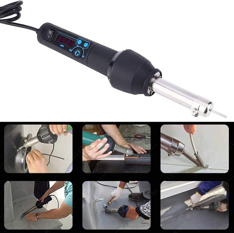 مسدس الهواء الساخن الرقمي قابل لضبط درجة الحرارة بقوة 600 واط أداة حرارة محمولة للحام وإصلاح الإلكترونيات - Image 4