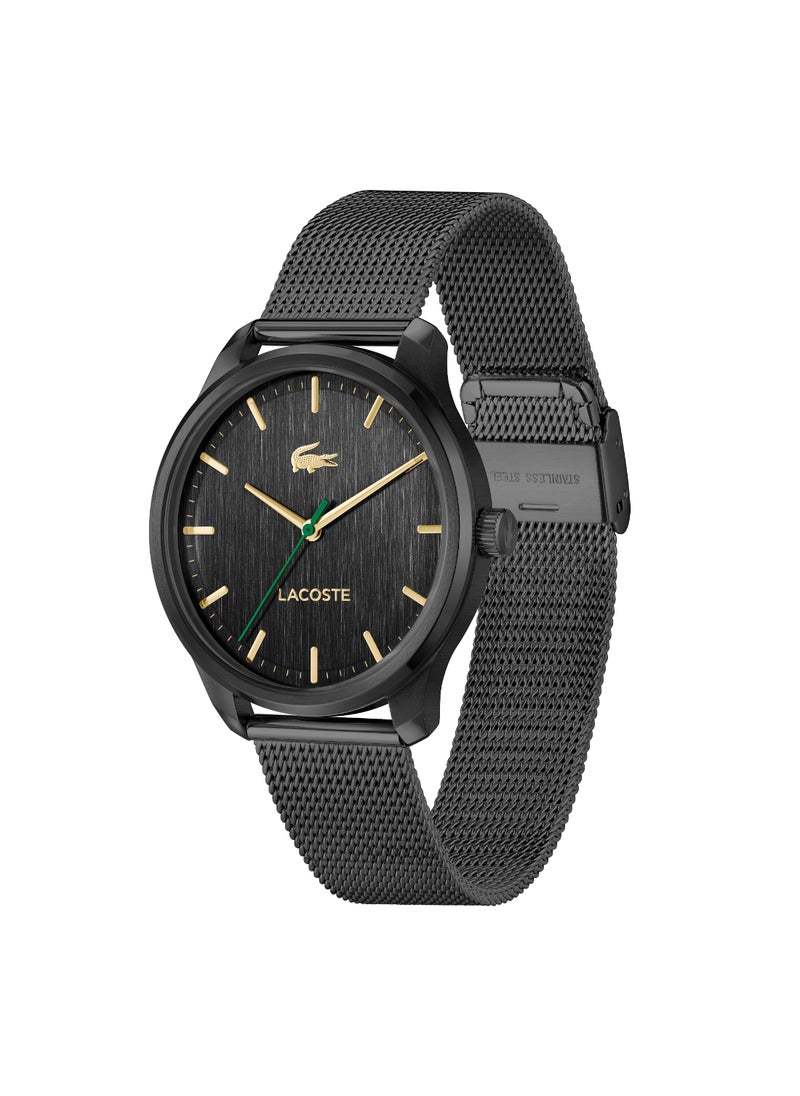 LACOSTE - LACOSTE ROUND ANALOG MEN'S BLACK CASE WATCH - 2011375 - Image 1