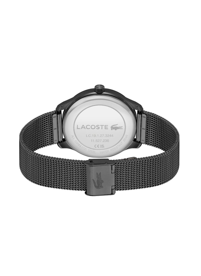 LACOSTE - LACOSTE ROUND ANALOG MEN'S BLACK CASE WATCH - 2011375 - Image 1