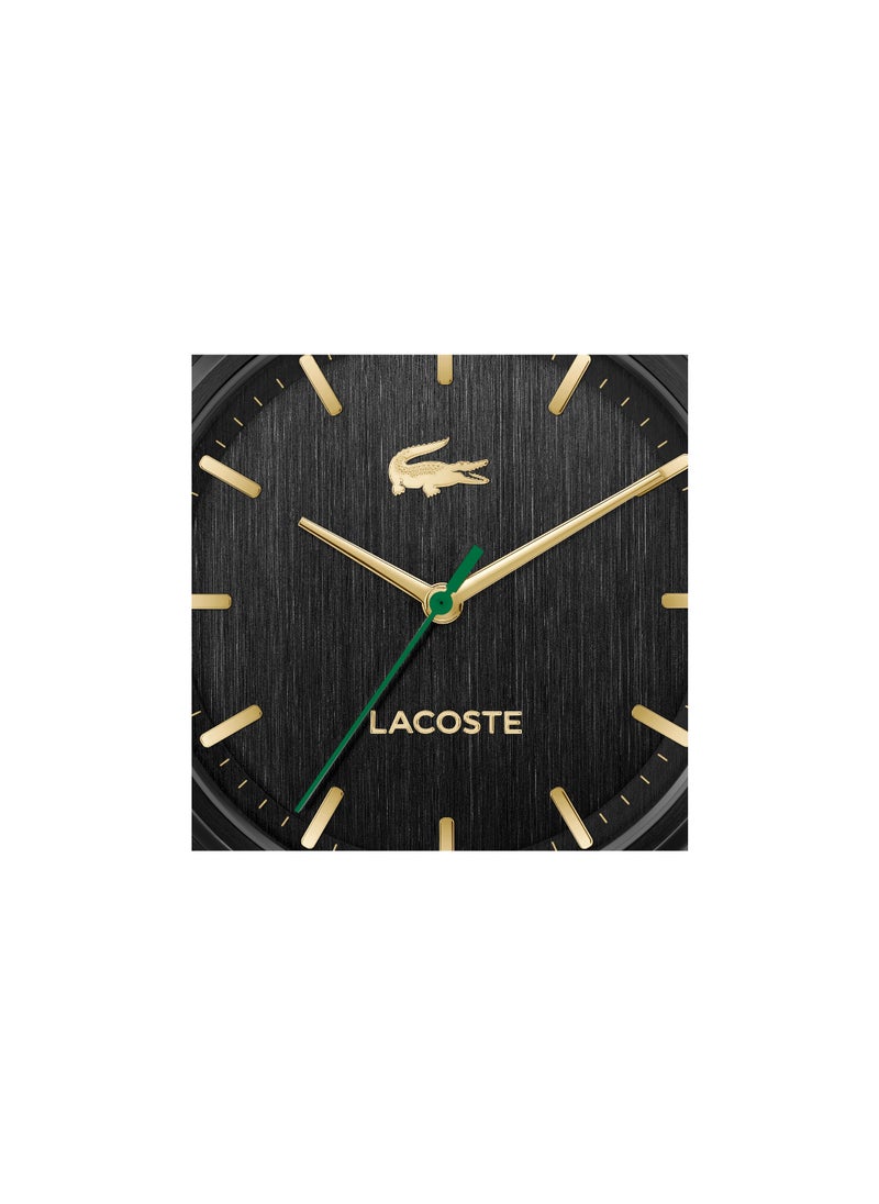 LACOSTE - LACOSTE ROUND ANALOG MEN'S BLACK CASE WATCH - 2011375 - Image 1