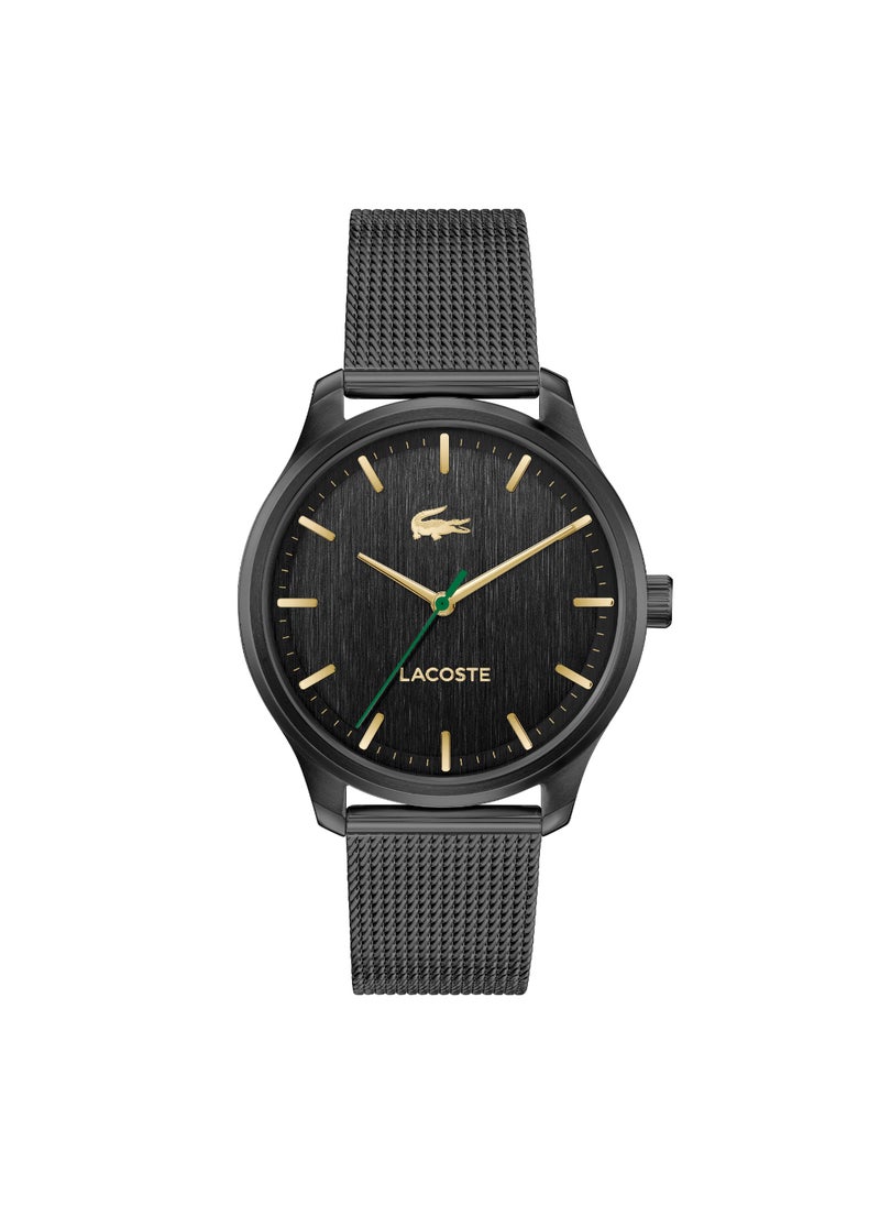 LACOSTE - LACOSTE ROUND ANALOG MEN'S BLACK CASE WATCH - 2011375 - Image 1