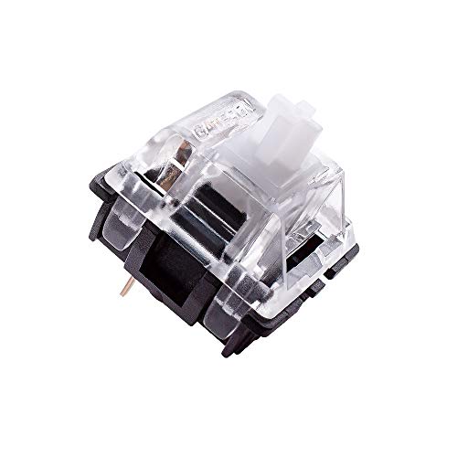 Granvela MX Standard Clear Switches for Mechanical Keyboards | Smooth Linear 35g | KS-8 3-pin Black-Bottom Compatible with SMD RGB Light -Pack 20 - Image 2