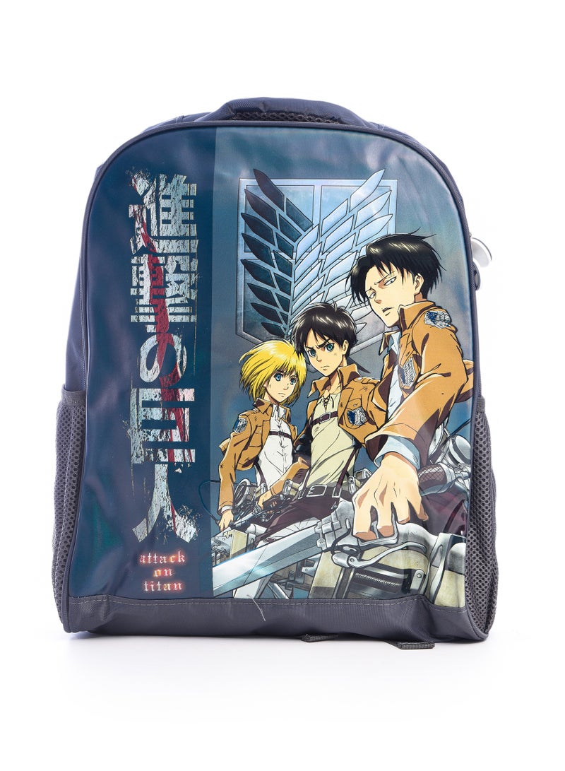 Attack on Titan School Bag Backpack with Lunch Bag and Pencil Case "16 - Image 2