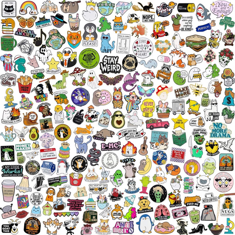 SINCCO 20/40/50 PCS Cute Enamel Pins Bulk, Funny Backpack Pins Aesthetic Lapel Badge Pins Set Assorted Enamel Brooch Pins for Backpacks, Hats, Bags, Landyards - Image 1