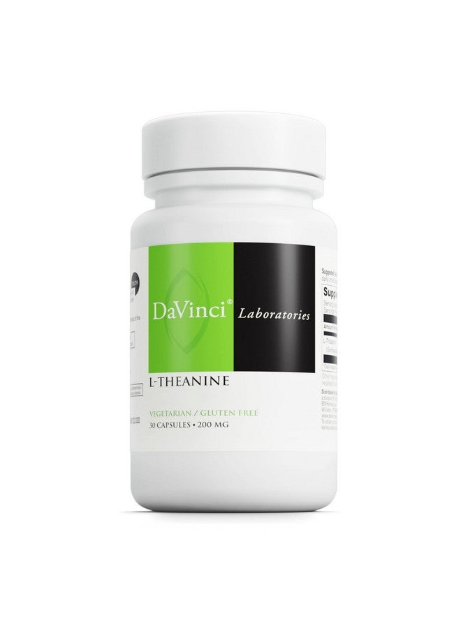 DAVINCI Labs L-Theanine - Dietary Supplement to Help with Concentration, Focus, Relaxation and Irritability* - with 200 mg L-Theanine per Serving - 30 Vegetarian Capsules - Image 1