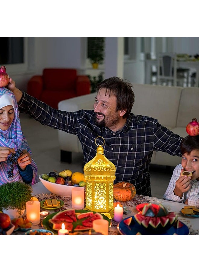 يواوليتي - أضواء رمضان ، فانوس رمضان ، ديكورات رمضان للمنزل ، خمر الصمام فانوس الجوف تصميم ديكورات لرمضان عطلة الجدول ديكور - Image 1