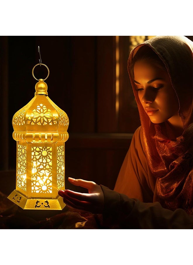 يواوليتي - أضواء رمضان ، فانوس رمضان ، ديكورات رمضان للمنزل ، خمر الصمام فانوس الجوف تصميم ديكورات لرمضان عطلة الجدول ديكور - Image 1