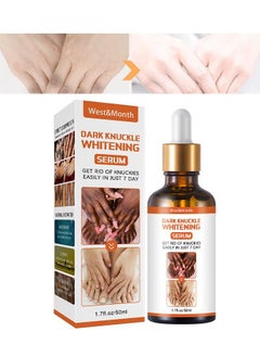 West&Month Whitening Serum Hand Knuckle Glow Serum - Restoring Hand Treatment - Moisturizing - Exfoliates and Reduces Unbalanced Pigmentation - For Removing Dark Knuckle Elbow - Brighter - Firmer Skin  - Image 1