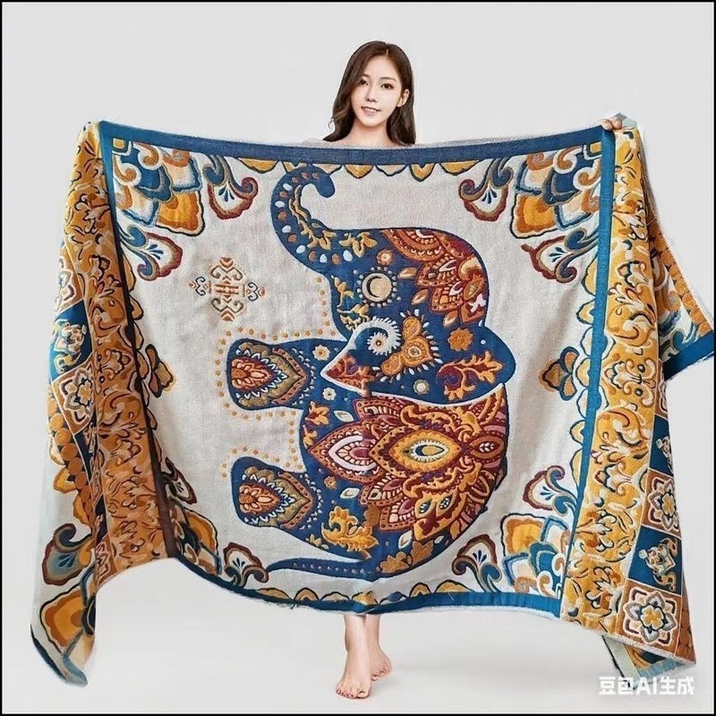 Muslin Bath Towel 80x160 cm Ivory - Image 1