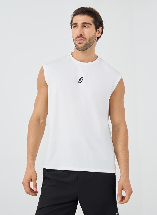 Styli Active Slogan Print Oversized Tank - Image 2