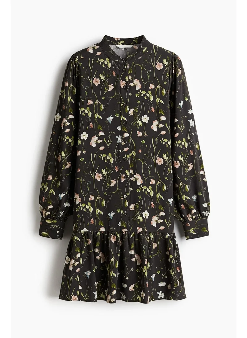 H&M Patterned viscose dress