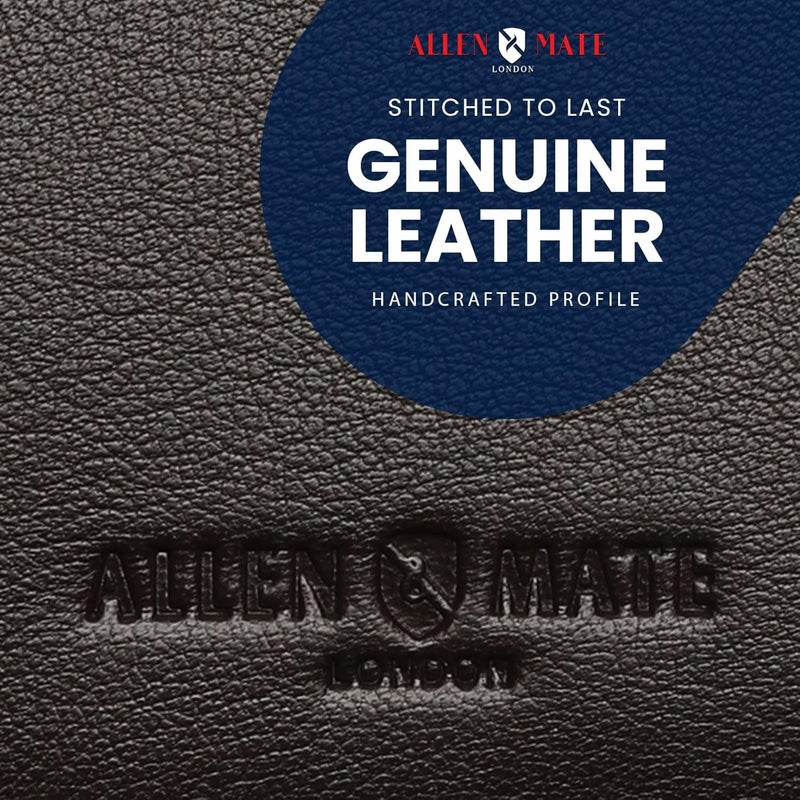 ALLEN & MATE 100% LEATHER Travel Pass Card Holder/Driving License, Metro, Ventra, Smart Card, Minimalist Wallet Credit Card Holder (Brown Premium) - Image 5