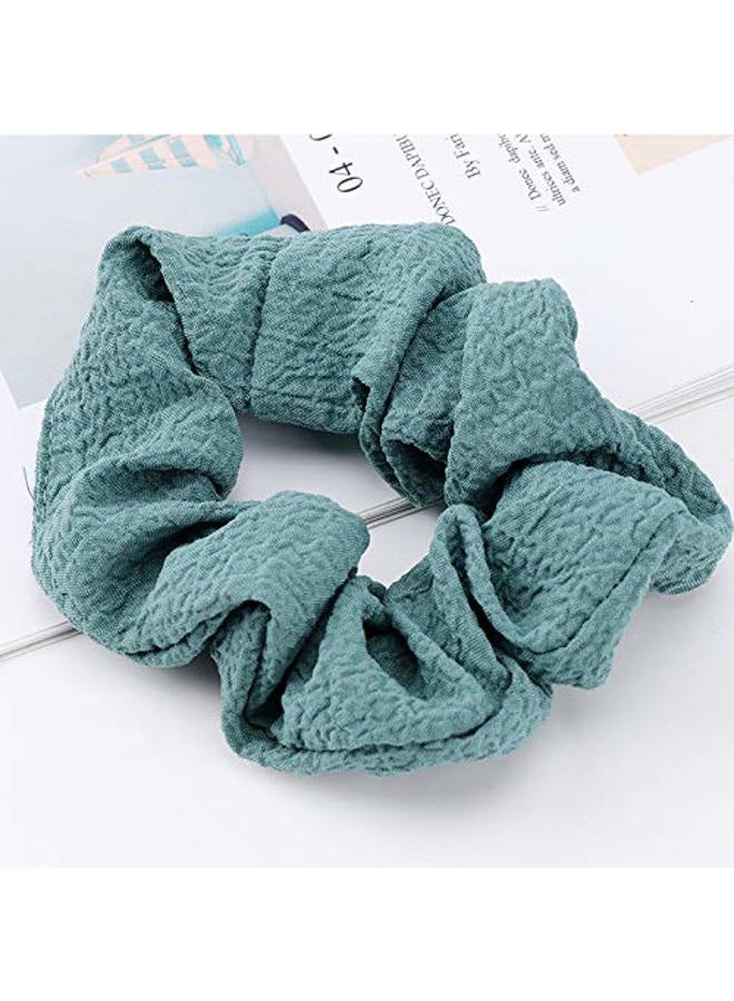 KINFENE 8 Pack Soft Linen Cotton Fabric Sleep Hair Scrunchies Skin Friendly Hair Bobbles Elastics Ponytail Holders Hair Wrist Ties Bands Cloth Scrunchies for Show Gym Dance Party Club Girl Women - Image 3