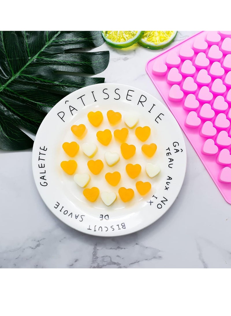 FengSVMA Gummy Bear Candy Molds Silicone, Gummy Molds with 2 Droppers, Non-Stick Silicone Candy Molds Including Mini Dinosaur, Bear Shape, Hearts and Mini Donut, Set of 4 - Image 5