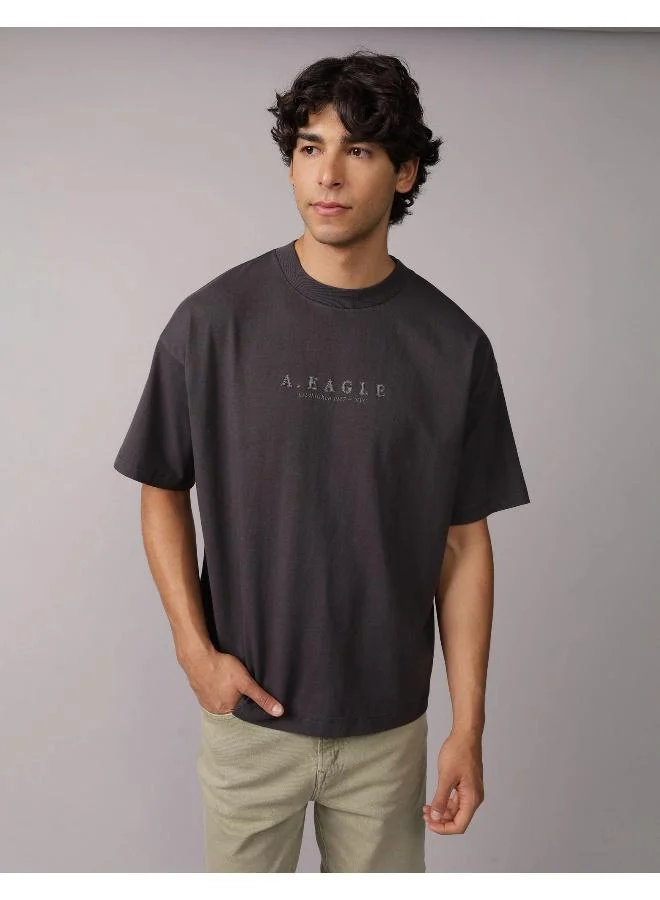 American Eagle Oversized Elevated Logo Graphic T-Shirt