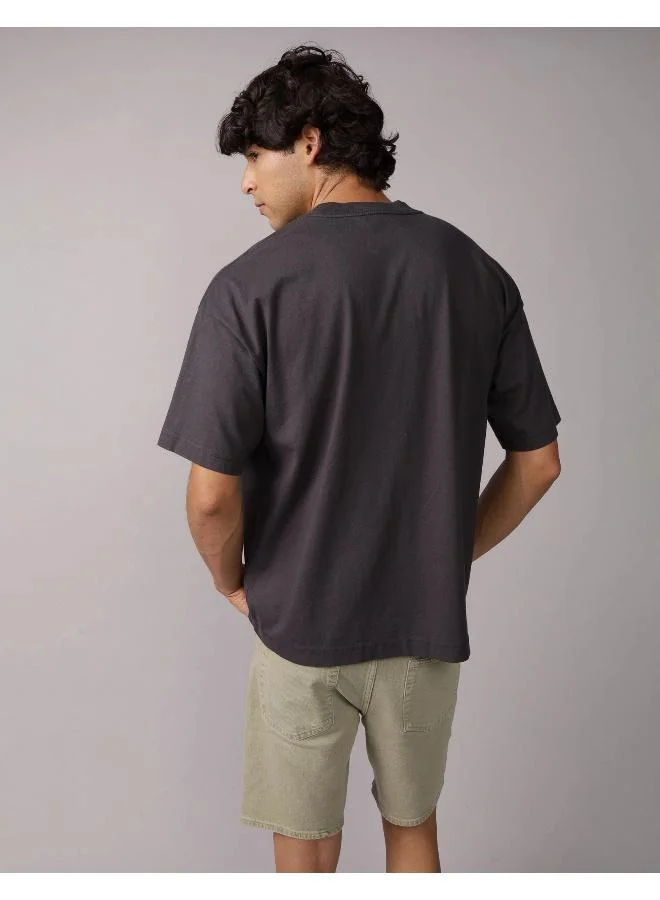 American Eagle Oversized Elevated Logo Graphic T-Shirt