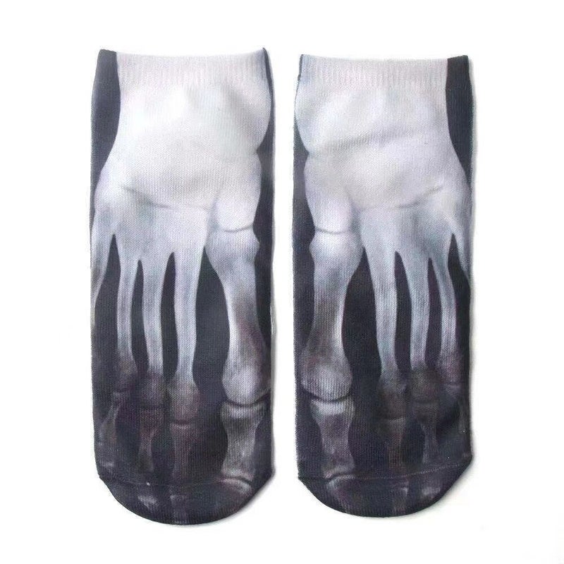 Explosions Flip-Flops 3D Socks Explosions Three-Dimensional Printed Socks Flip-Flops Socks Nail Socks Trembles With The Same Paragraph - Image 1