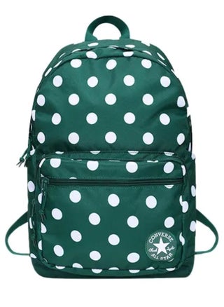 Peacock Green-White Dots