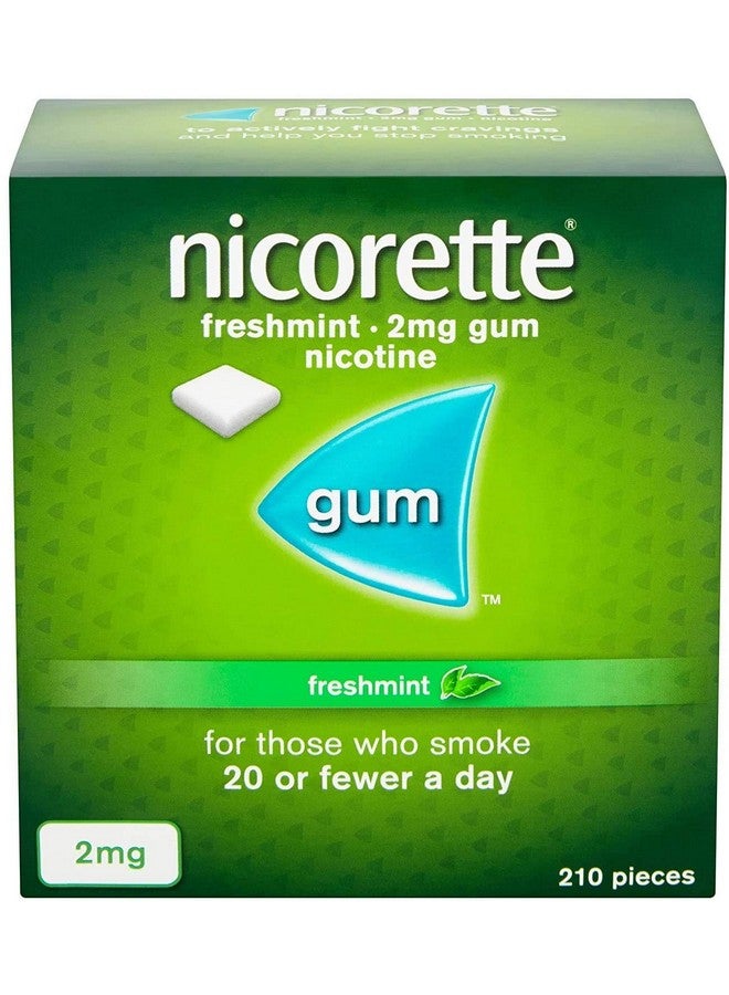 Nicorette 2mg Freshmint Gum 210 gums pack - Image 2