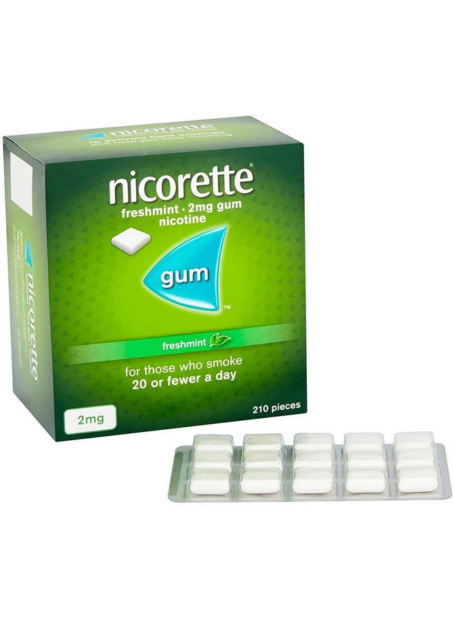 Nicorette 2mg Freshmint Gum 210 gums pack - Image 1