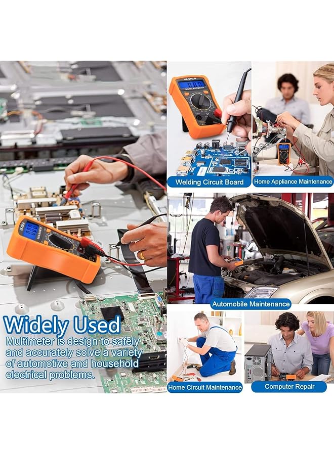 إيروريكس طقم مكواة لحام 60 وات أداة لحام قابلة للتعديل درجة الحرارة مقياس متعدد رقمي قطعتان من أطراف مكواة اللحام مضخة فك اللحام أداة تجريد الأسلاك قاطعة ملقط حامل مكواة قطعتان من الأسلاك الإلكترونية - Image 2