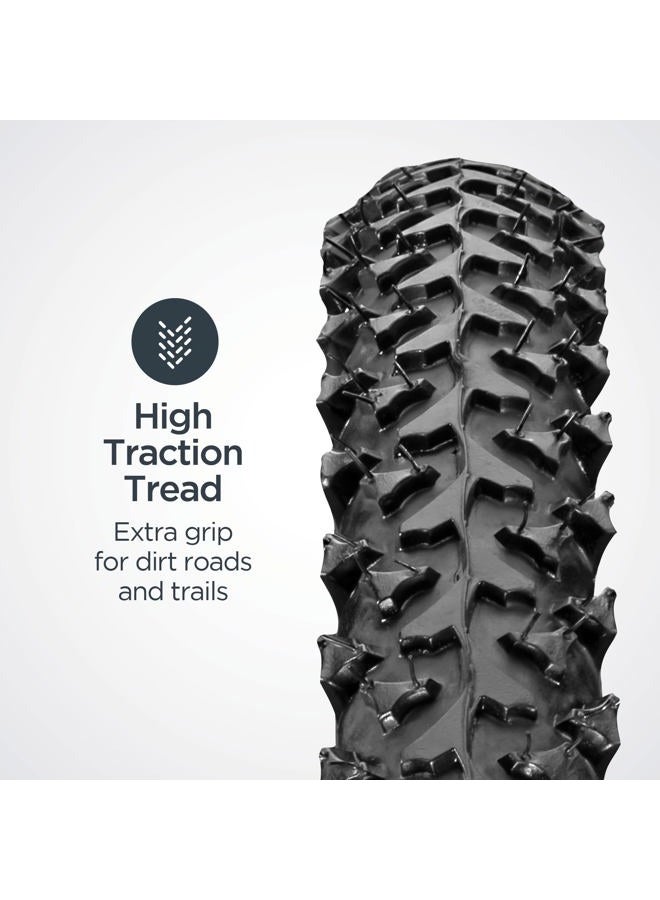 SCHWINN Replacement Bike Tire, Mountain Bike, High Traction Tread, 26 x 1.95-Inch, Black - Image 3