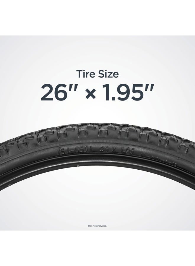 SCHWINN Replacement Bike Tire, Mountain Bike, High Traction Tread, 26 x 1.95-Inch, Black - Image 5
