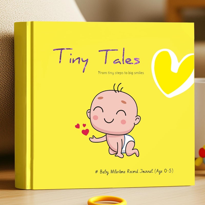 Zaslan Baby Memory Book with Photo Album for First 5 Years - A Milestone Book to Record Every Event from Birth to Age 5 for Baby Boy or Girl | 108 Pages | Gift for Pregnancy, Newborn & New Parents - Image 1