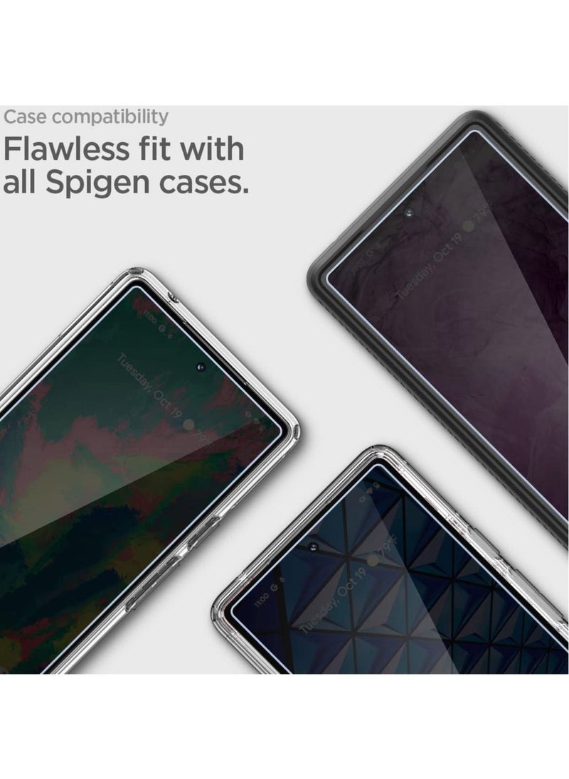 Spigen GLAStR Align Master for Google Pixel 6 Screen Protector Premium Tempered Glass - [Case Friendly - 2 PACK]  - Image 4