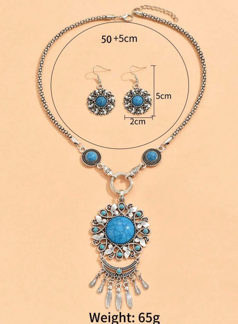 إيكوال طقم اكسسوارات نسائي تراثي أنيق وعالي الجودة - Image 5