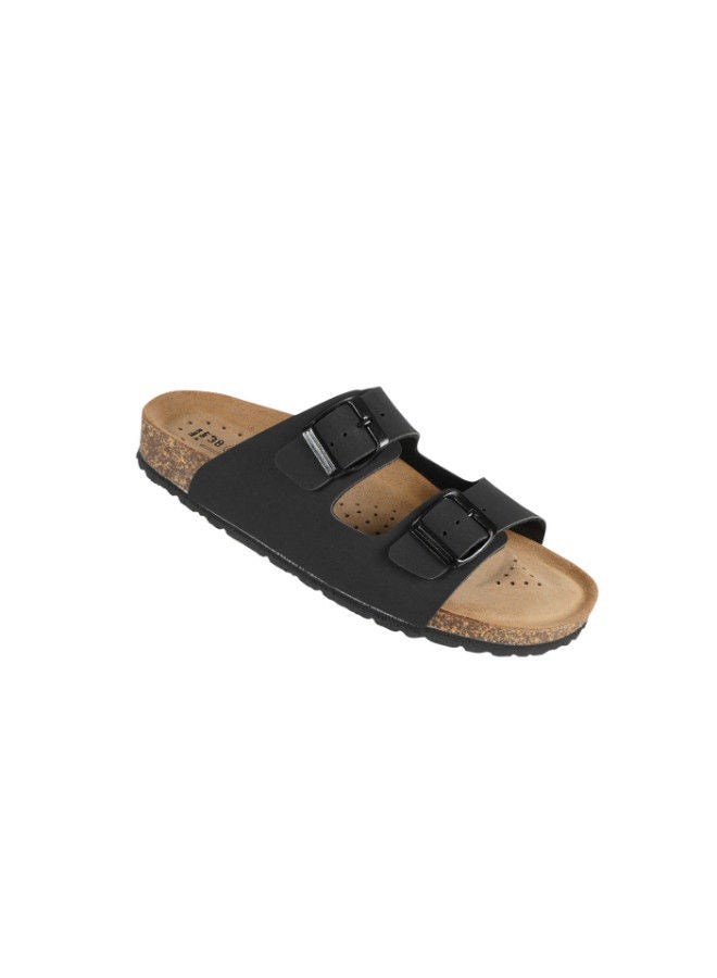 BiOCHIC Biochic Ladies Double Strap Sandals 012-435 200-Black  - Image 1