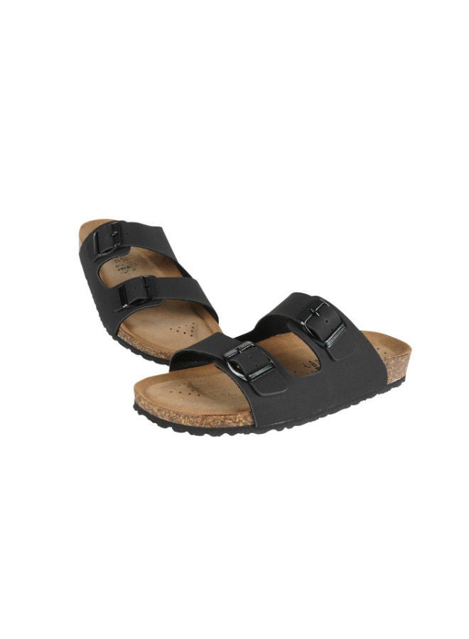 BiOCHIC Biochic Ladies Double Strap Sandals 012-435 200-Black  - Image 2