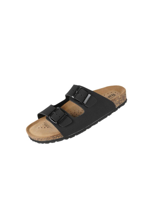 BiOCHIC Biochic Ladies Double Strap Sandals 012-435 200-Black  - Image 3
