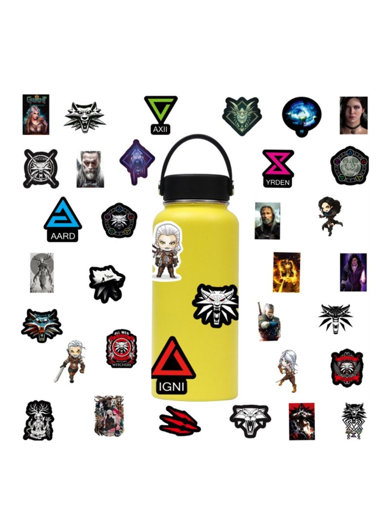 general 50-Piece The Witcher Cute Vinyl Waterproof Sticker - Image 2