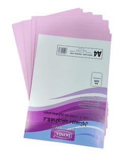 Donia Pack of 50 Bristol Briefcard White Cover Pink Colour Sheets  - Image 4