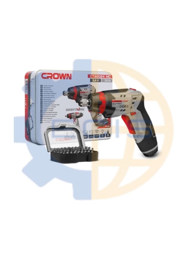 Crown 3.6V Battery Impact Driver and Accessories