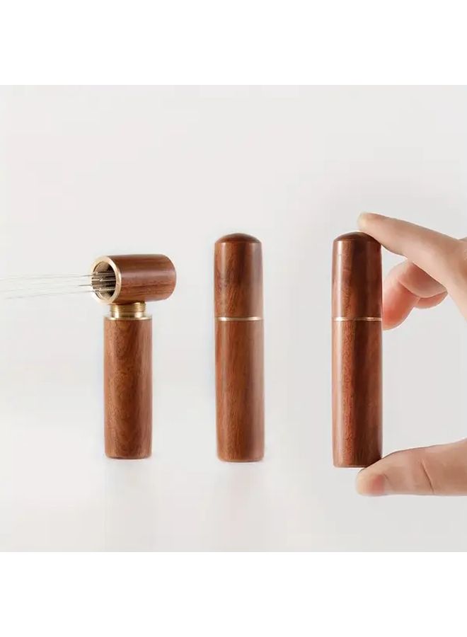 Rosewood Stainless Steel Coffee Tamper With Flat And Pointed Tips For Espresso Machines - Image 4