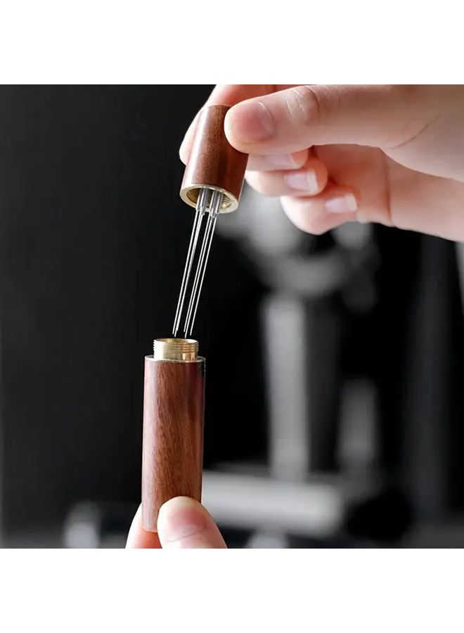 Rosewood Stainless Steel Coffee Tamper With Flat And Pointed Tips For Espresso Machines - Image 5