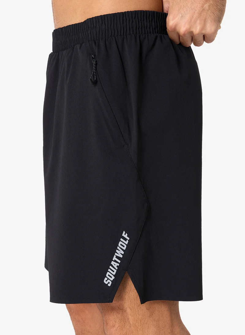 Squatwolf BLACK 7" Mirage Shorts for Men | Best Price UAE