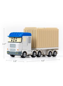 Robocar Poli Robocar Poli, Terry DIE-CAST Metal Toy Cars, Cargo Truck Container Semi Tractor Toys, Diecast Vehicle Truck Toy Party Birthday Gifts for Toddlers Age 1-5 Boys Girls  - Image 2