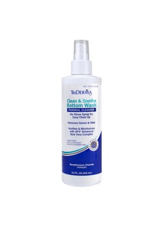 TriDerma TriDerma Clean & Soothe Bottom Wash Perineal Cleanser for Incontinence Care, Diaper Rash, Post-Partum Care, Full Body No-Rinse Cleanser, 8.2 fl oz 