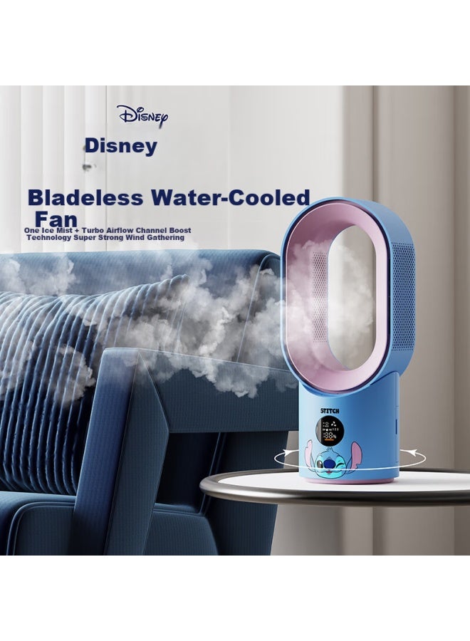 Bigearfox Disney Minnie Mouse Desktop Mini Fan With Mist Spray Cooling Air Conditioner, Usb Rechargeable Student Dormitory Table Fan, No-blade Oscillating Fan, Long Battery Life - Image 5
