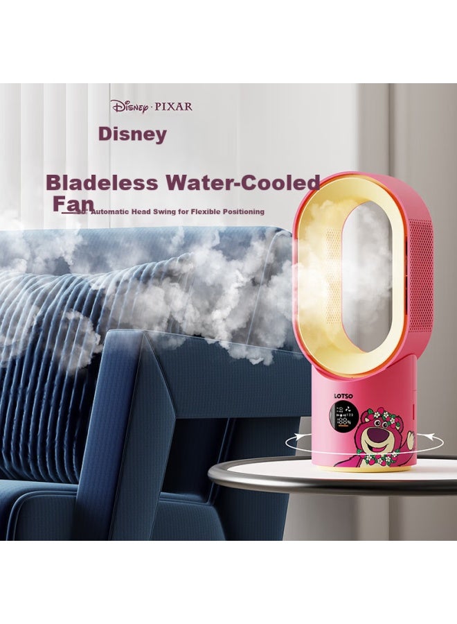 Bigearfox Disney Minnie Mouse Desktop Mini Fan With Mist Spray Cooling Air Conditioner, Usb Rechargeable Student Dormitory Table Fan, No-blade Oscillating Fan, Long Battery Life - Image 2